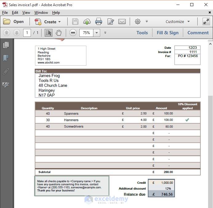 Pdf Format Convert To Excel
