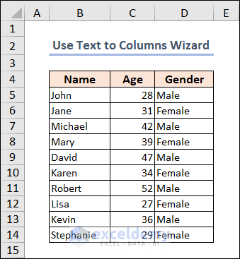 using Text to Columns Wizard to import text file to Excel