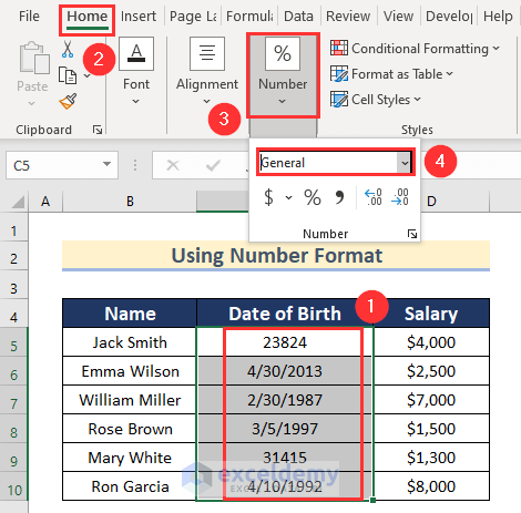 Using Number Format for Automated Data Cleaning in Excel