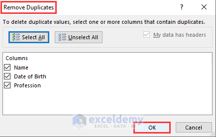 Opening Remove Duplicates Dialog Box for Automated Data Cleaning in Excel