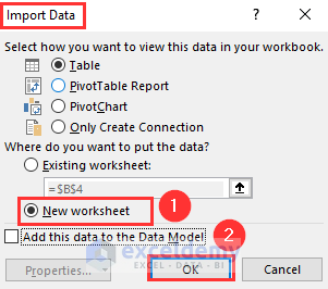 Opening Import Data Box for Automated Data Cleaning in Excel