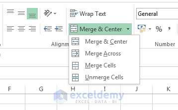 Split Buttons: Merge & Center