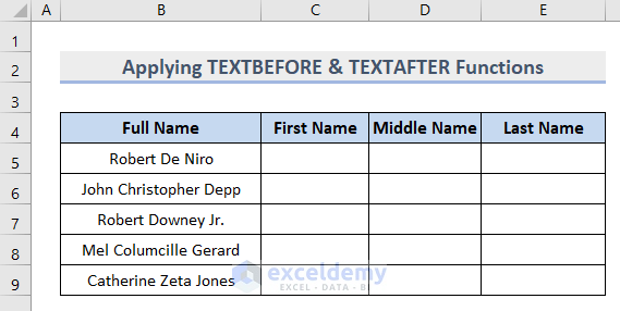 Text Splitting in Excel with TEXTBEFORE & TEXTAFTER Functions