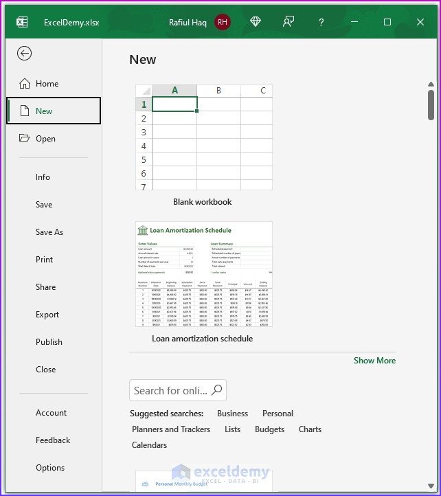 File Button for Excel Spreadsheets