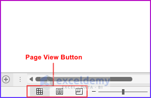 Page View Buttons for Understanding Excel Spreadsheets