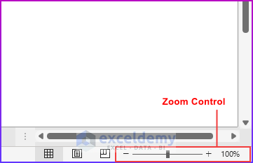 Zoom Control for Understanding Excel Spreadsheets