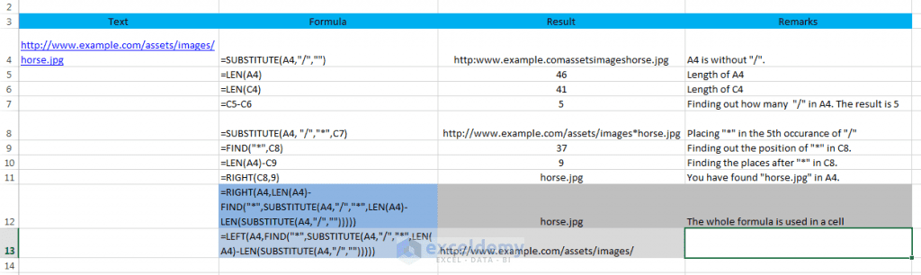 Data Clean up Techniques In Excel Extracting A Filename From A URL 