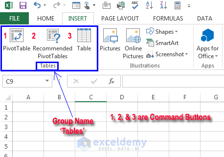 What is Ribbon in Excel