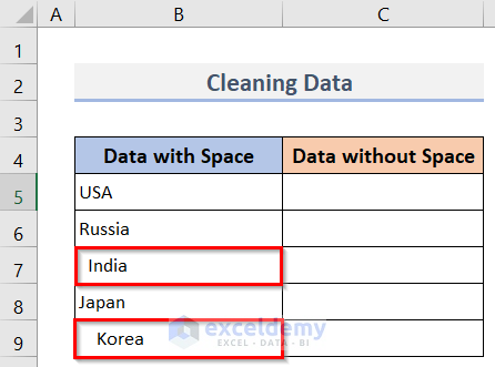 Clean Data with Flash Fill in Excel