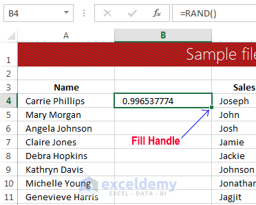Data clean-up techniques in Excel: Randomizing the rows
