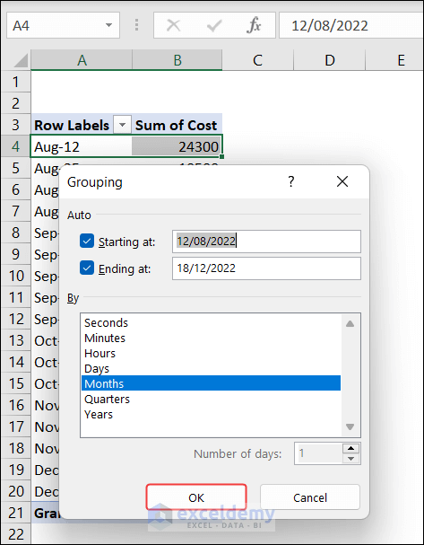 29-select months for grouping pivot table