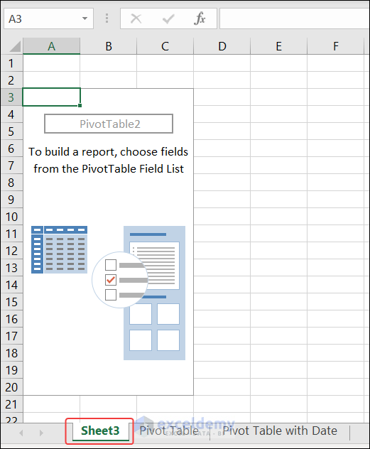 4-pivot table in a new sheet