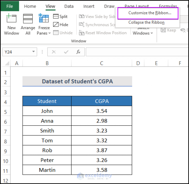 How To Display Developer Tab On The Ribbon In Excel