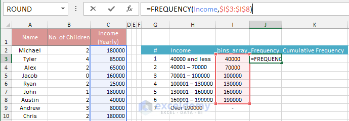 Frequency Distribution Table in Excel Img35