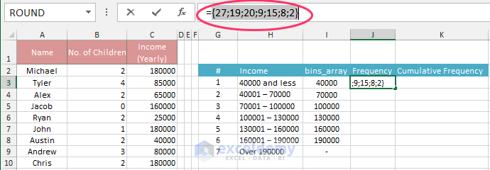 Frequency Distribution Table in Excel Img36