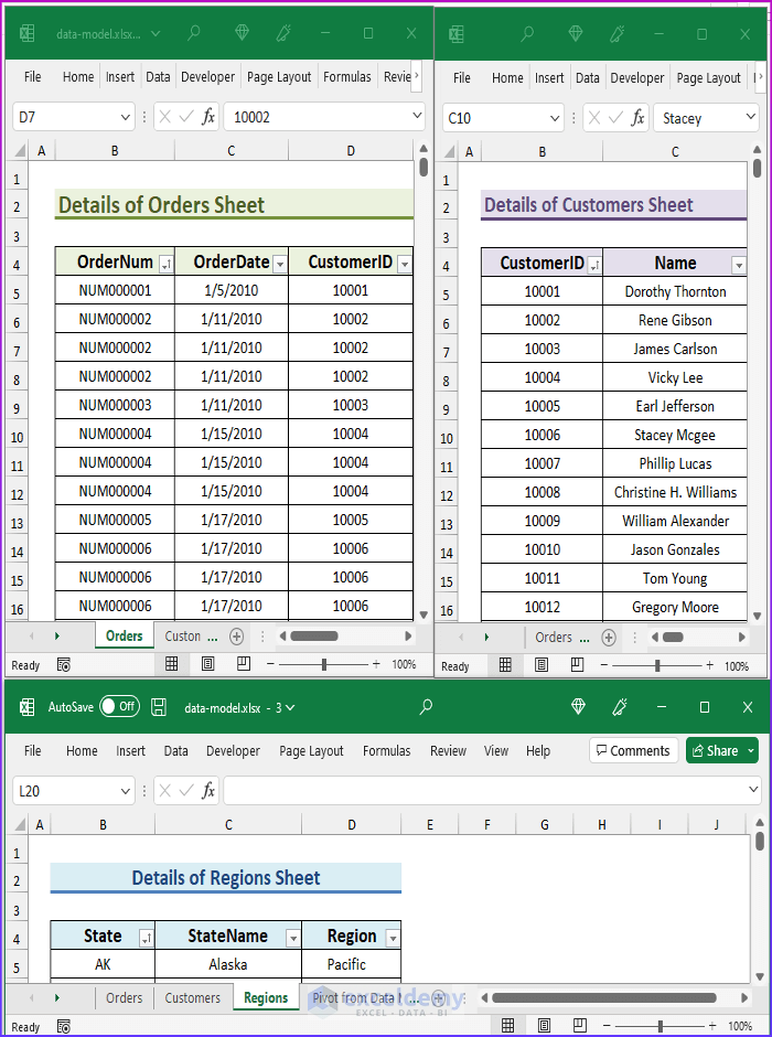 6 Step-by-Step Procedures to Create a Pivot Table Data Model in Excel