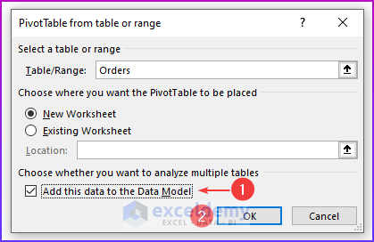 Adding Data to Data Model