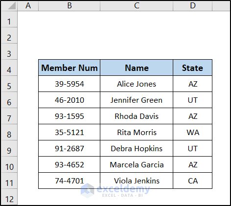 columns rearranged in data cleaning techniques in excel
