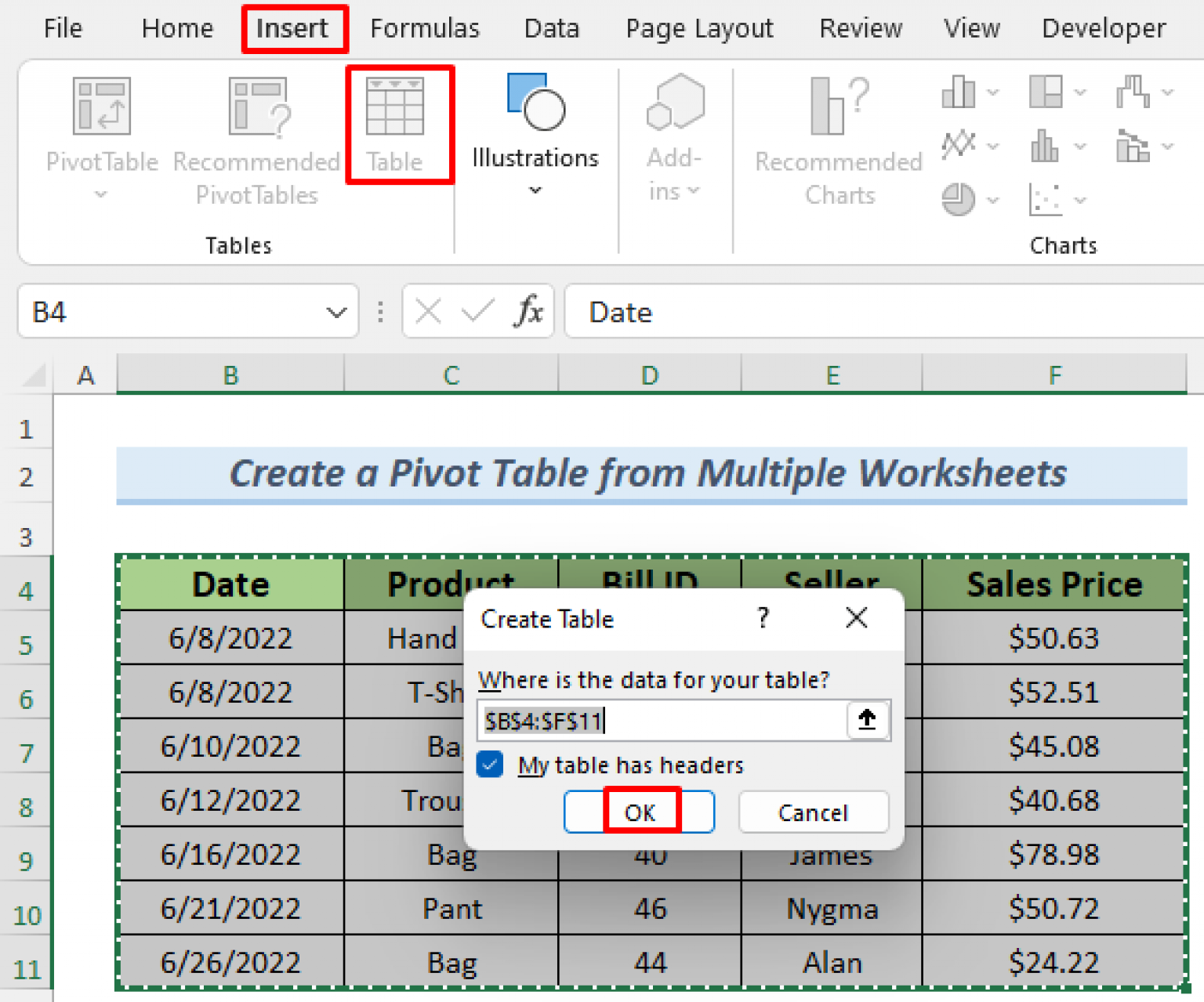 how-do-i-create-a-pivot-table-from-multiple-worksheets-2-ways