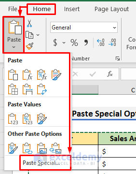Change Vertical Column to Horizontal with Paste Special Option in Excel