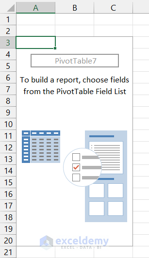adding pivot table to a new worksheet