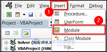 inserting module as introduction to vba features and applications