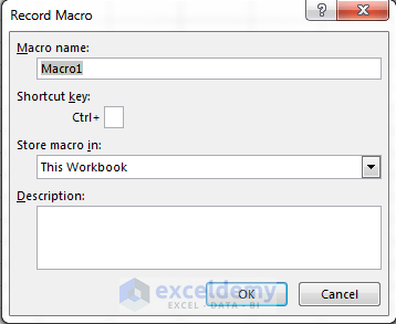 How to create VBA Macros in Excel using Macro Recorder