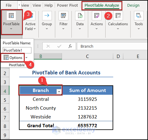 Things to Remember about Pivot Table