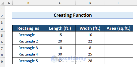 Creating a Function in VBA Modules in Excel