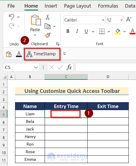 How to Add a Macro to Your Quick Access Toolbar in Excel Using Customize Quick Access Toolbar