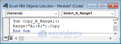 Excel Range Objects