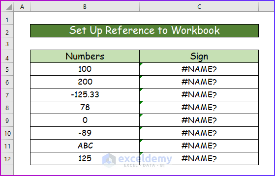 Set Up Reference to Workbook to Execute VBA Function Procedure in Excel