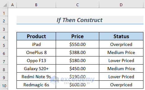 excel vba conditional statements