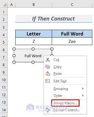 Applying VBA Conditional IF Statement in Excel
