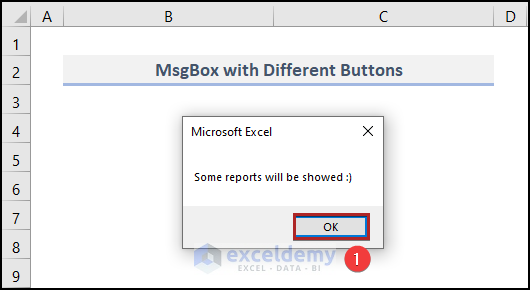 MsgBox with Different Buttons