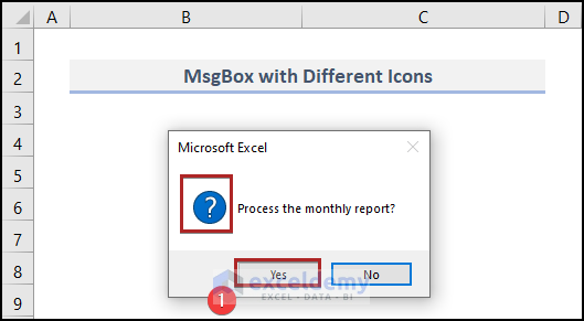Question Mark Icon on MsgBox