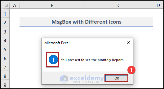 Information Icon on MsgBox in VBA Excel