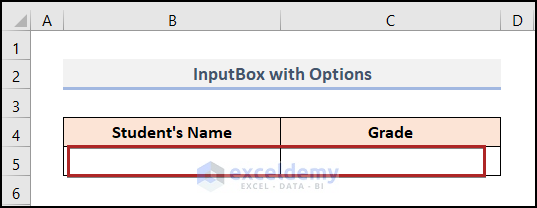 VBA InputBox with Options