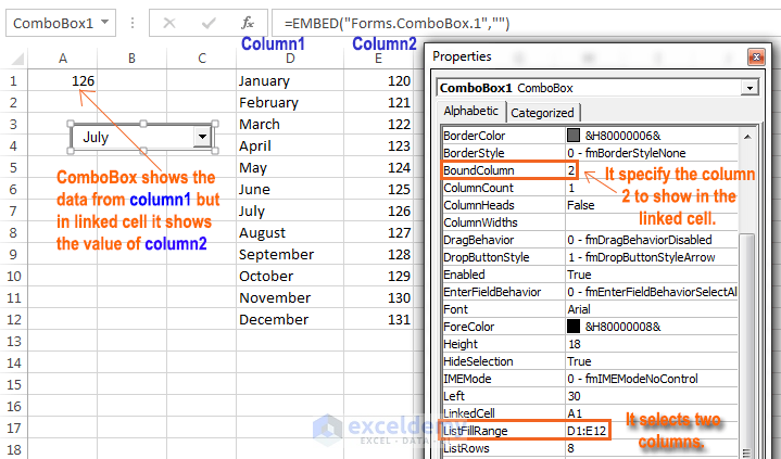 Overview of ActiveX controls on a worksheet in Excel