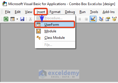 Create a UserForm in Excel