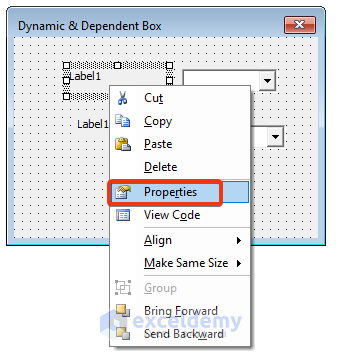 Customize the Labels of the Excel