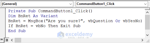 Command Button Click Event