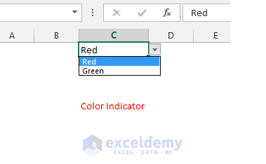 Text color change drop down list conditional formatting