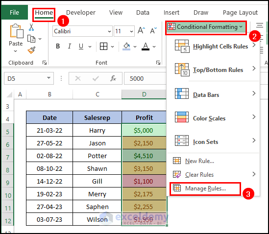 Managing Multiple Conditional Formatting Rules  in Same Dataset