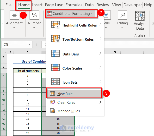 Applying Combined Functions to Make FOR LOOP in Excel