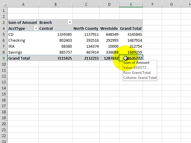 Reversing Excel Pivot Tables