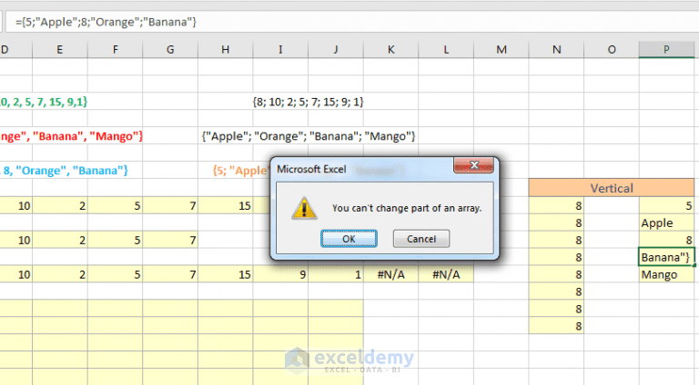 Excel Array Function | How to Create Array Formulas in Excel – KGZO