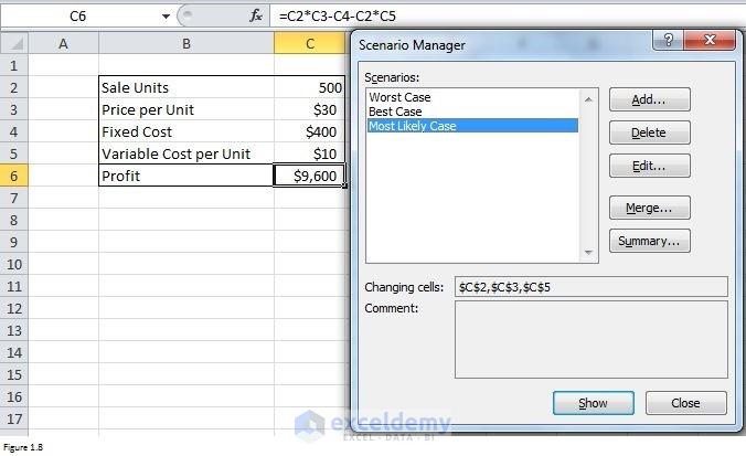 Scenario Manager Excel Image 8