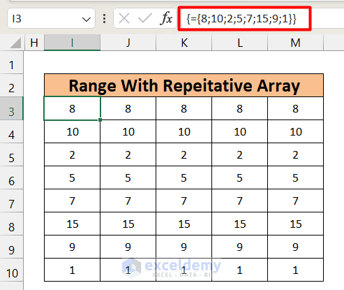 Analyze an Array Formula in Excel