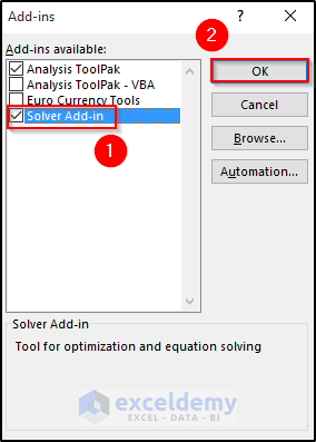 Enable Solver to Assign Work Using Evolutionary Solver in Excel